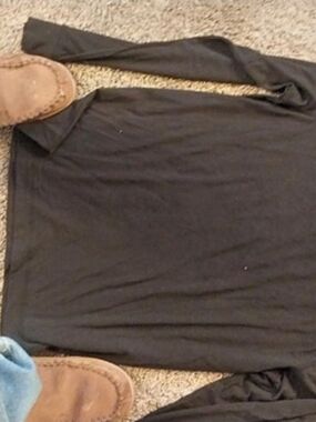 Falls Creek Long Sleeve Top in Black Size Medium